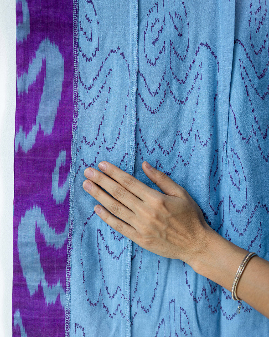 Silk Ikat Kaftan (Purple)