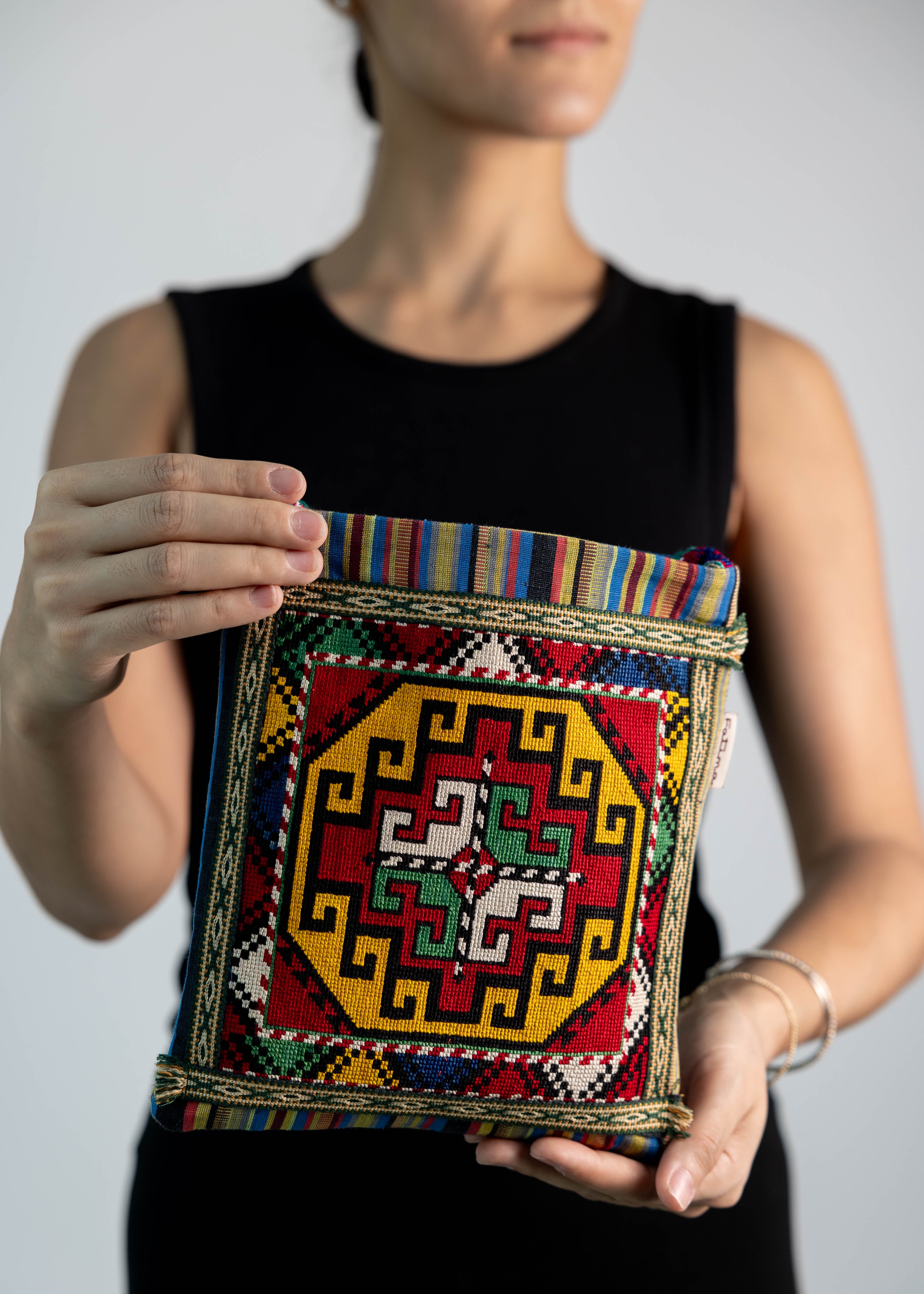 Silk Cross Bag (Emboidery)