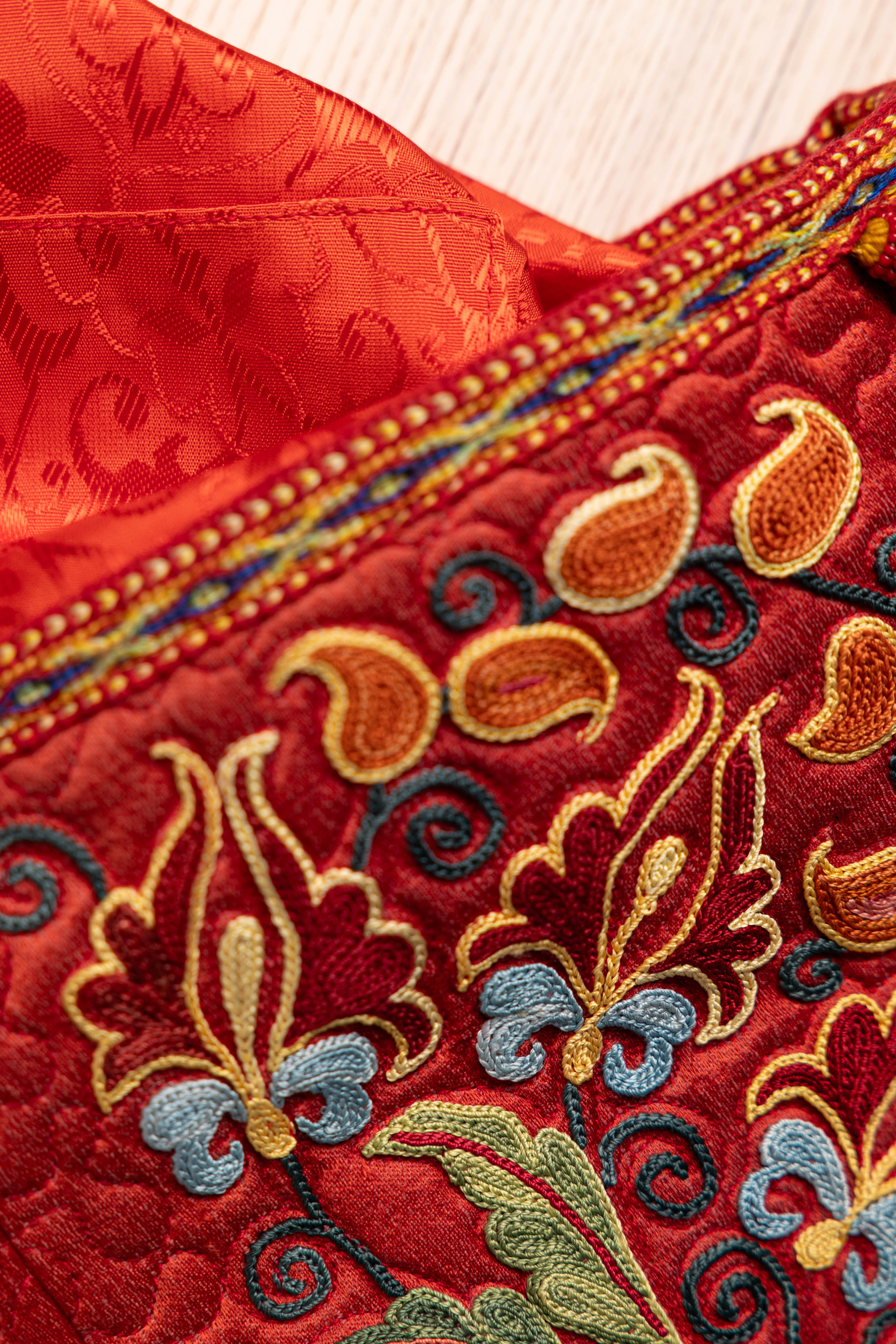 Silk Cross Bag (Red)