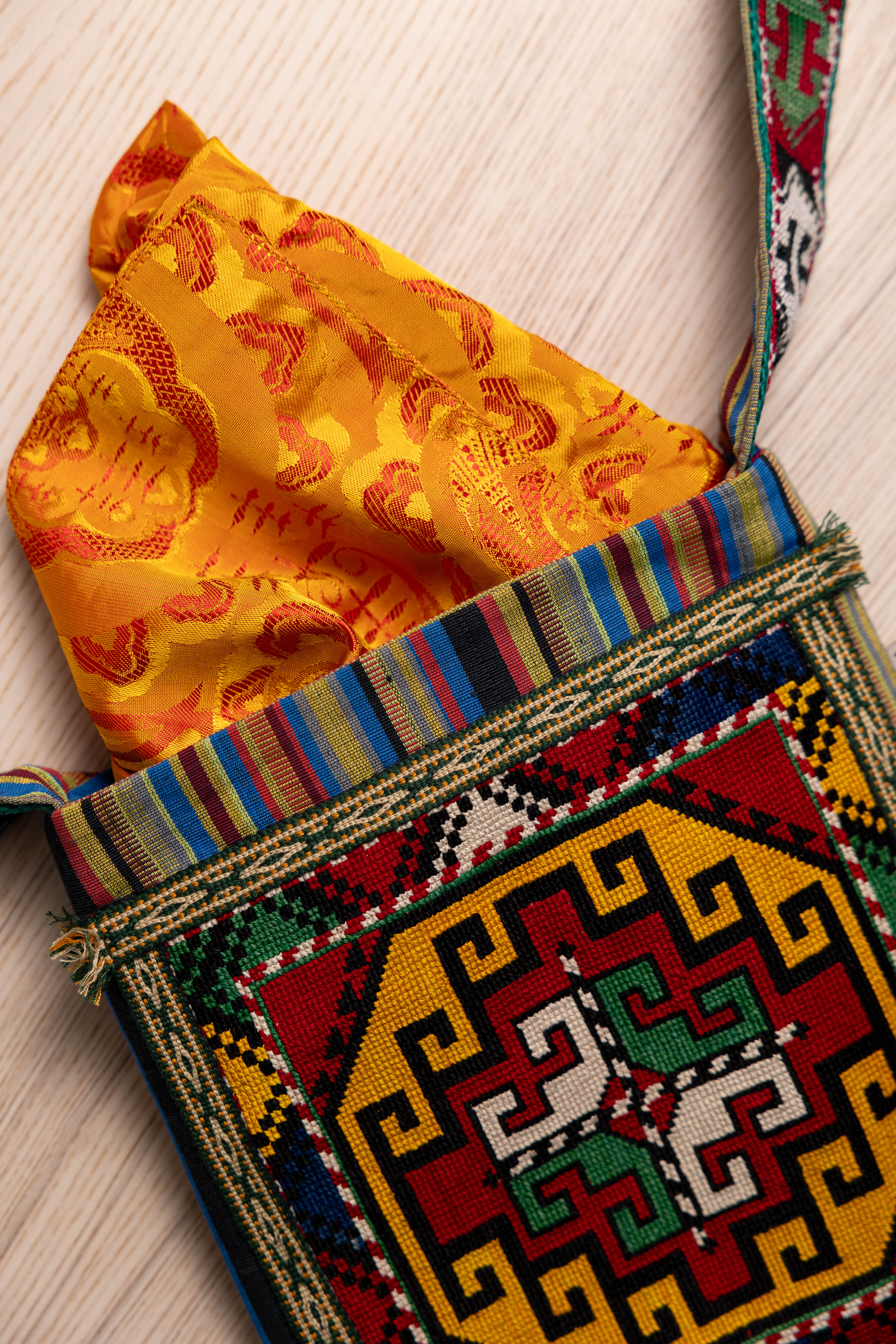 Silk Cross Bag (Emboidery)