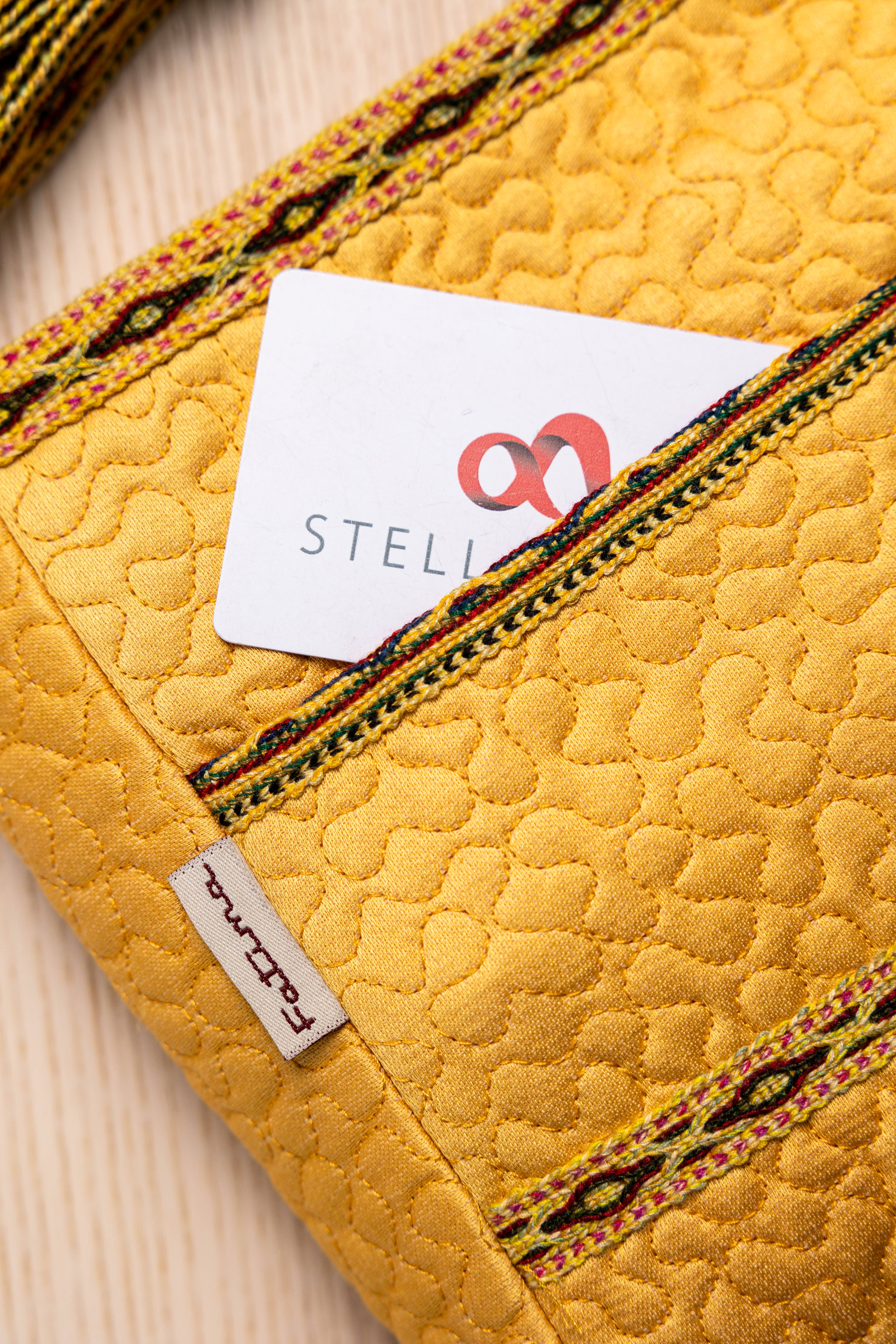 Silk Cross Bag (Yellow)
