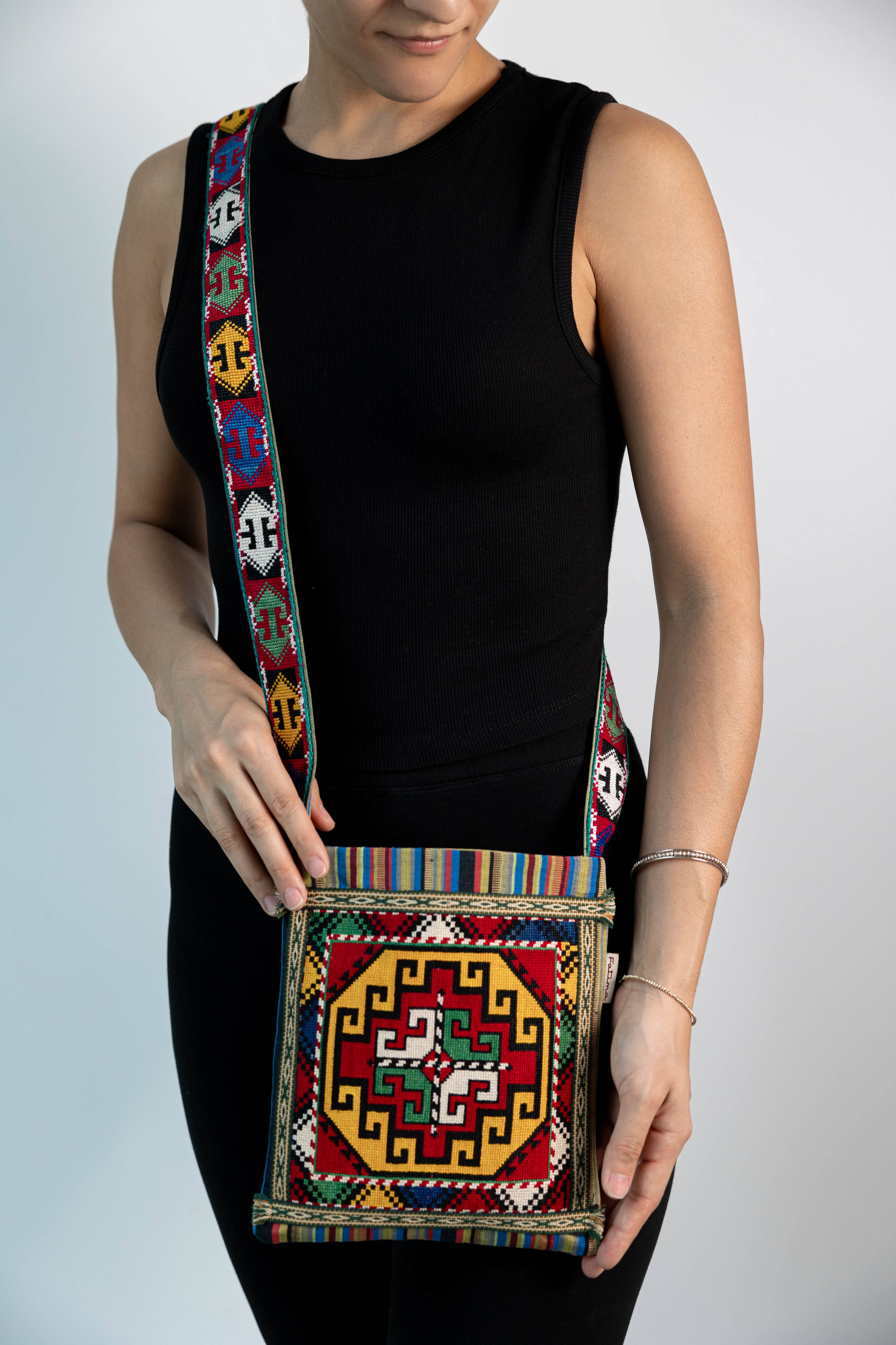 Silk Cross Bag (Emboidery)