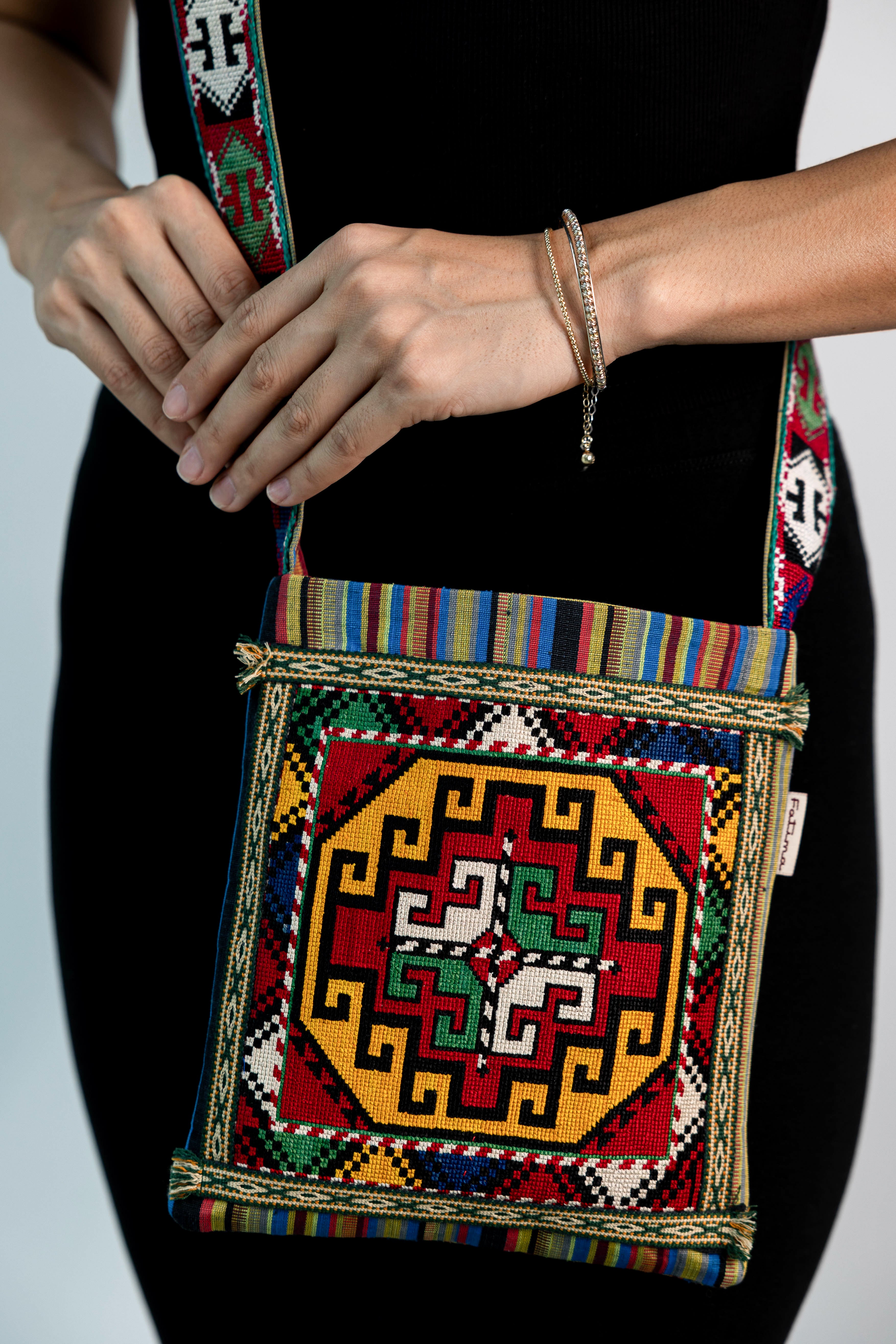 Silk Cross Bag (Emboidery)