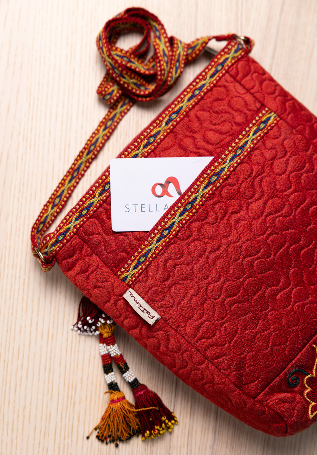 Silk Cross Bag (Red)