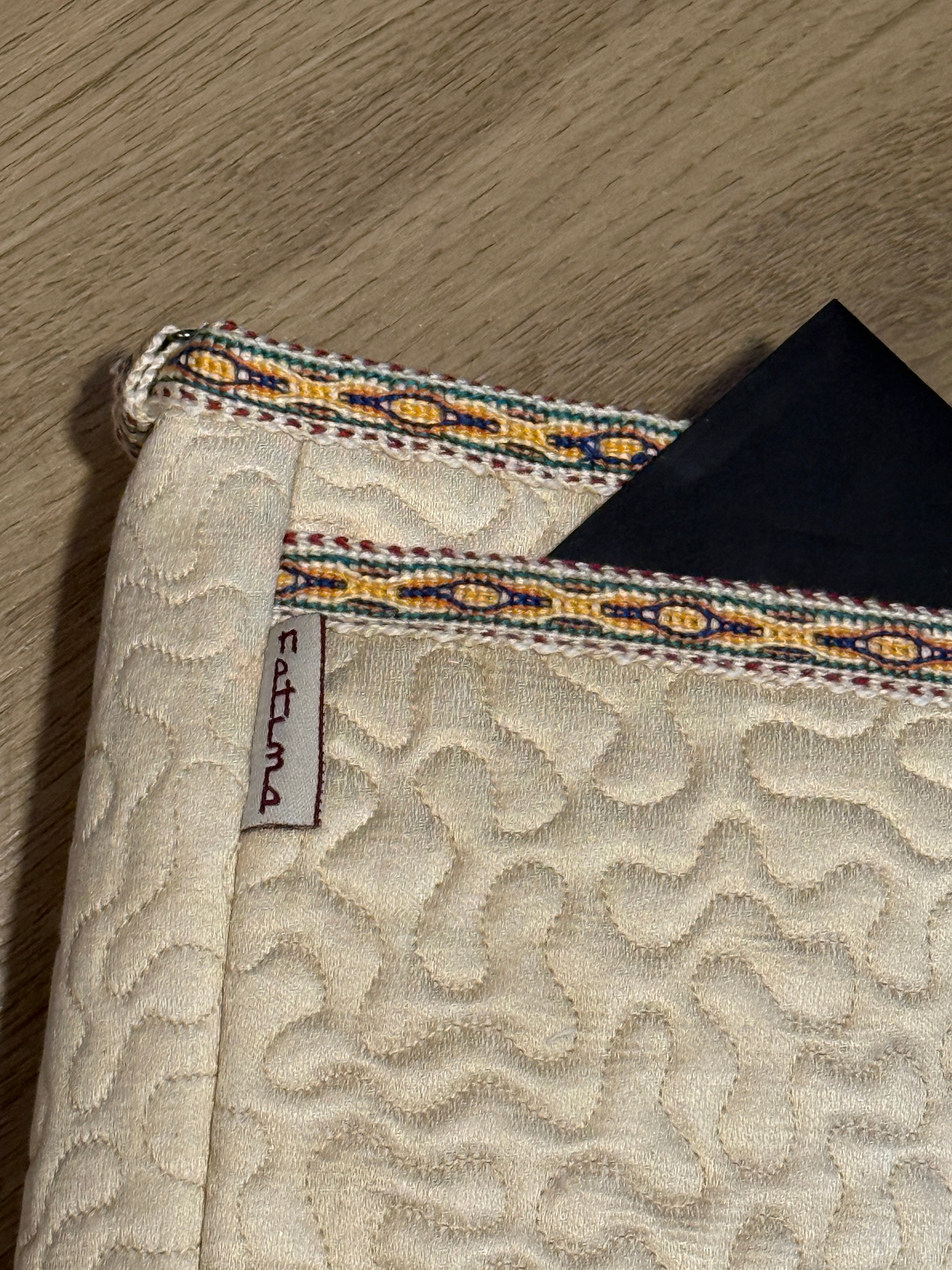 Silk Cross Bag (Beige)