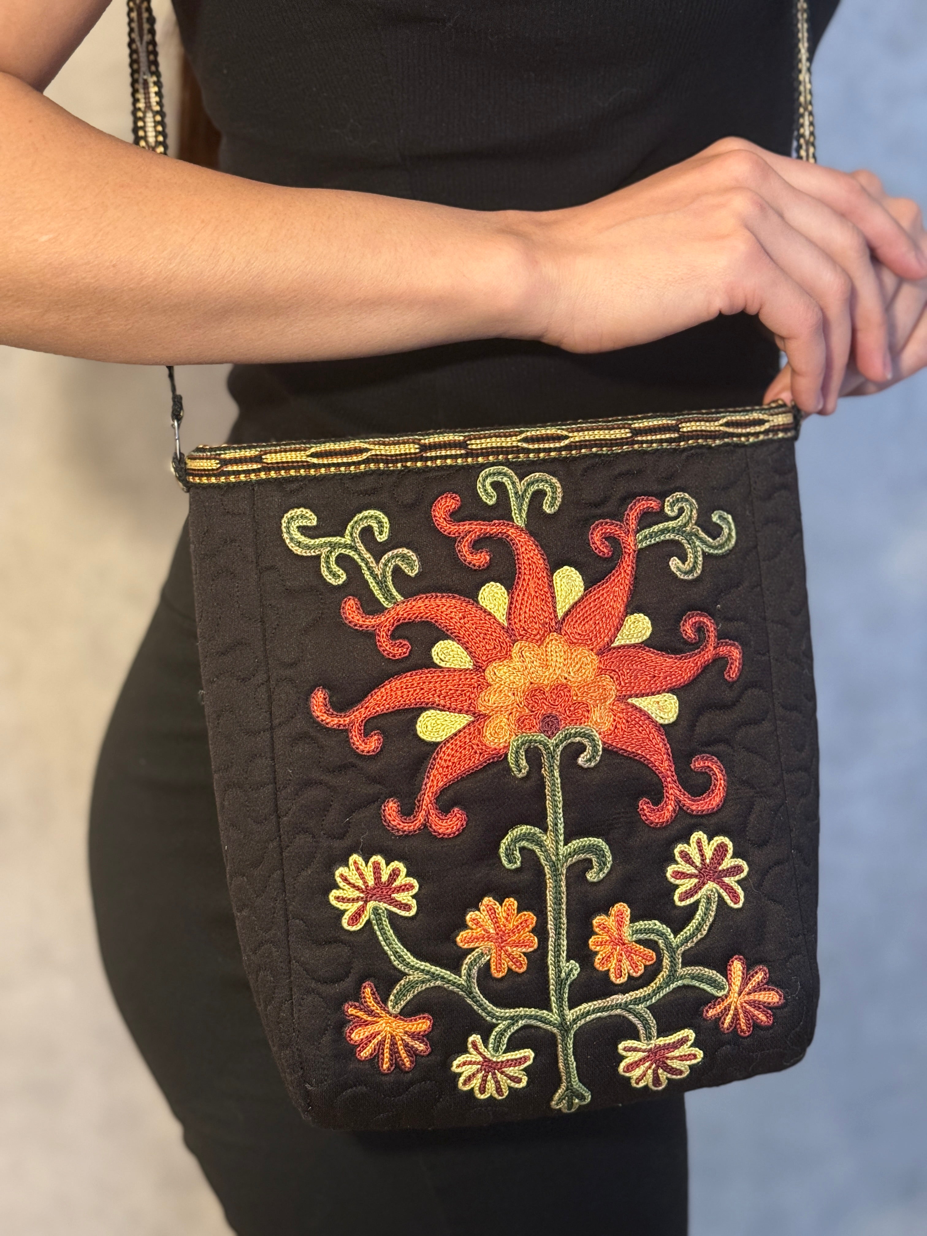 Silk Cross Bag (Black)